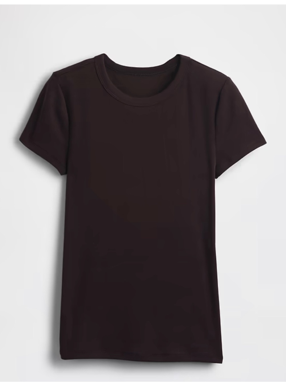 GAP Women's Short Sleeve Crew Tee - deep brown